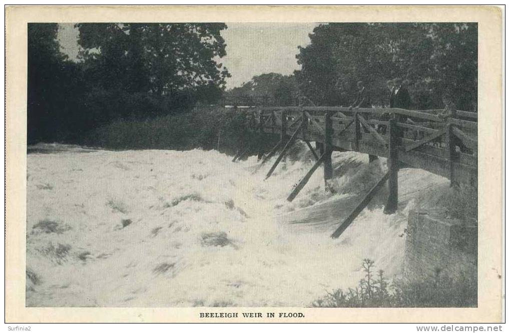 BEELEIGH WEIR IN FLOOD Pre-1918 - Other & Unclassified