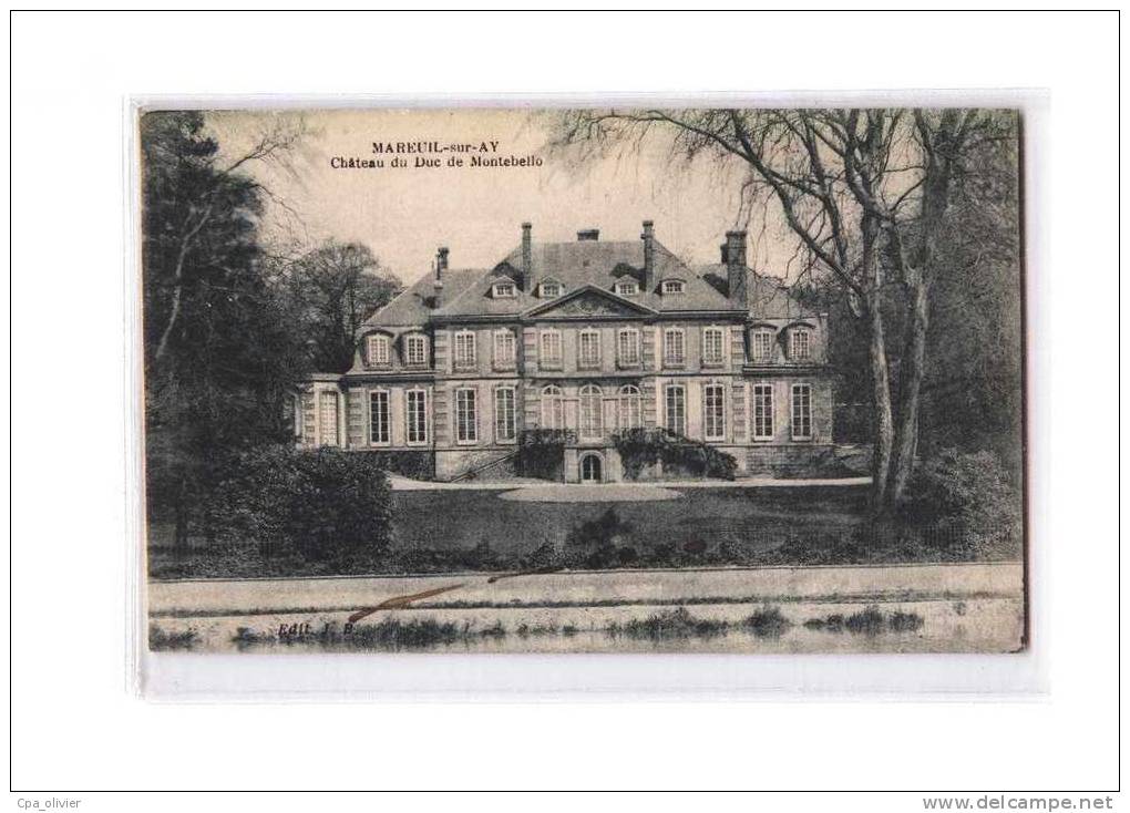 51 MAREUIL SUR AY Chateau Montebello, Duc, Ed JB, 192? - Mareuil-sur-Ay