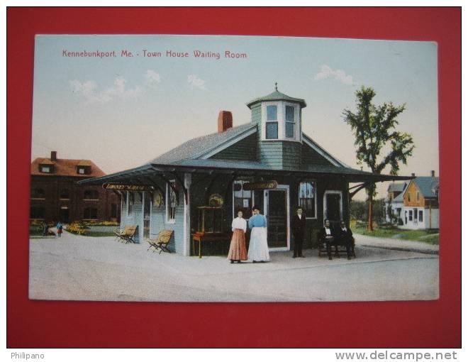 Kennebunkport Me  Town House Waiting Room  Ca 1910---===ref 182 - Other & Unclassified