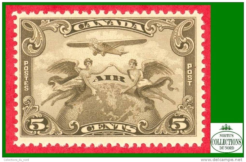 Canada # C1 Scott - Unitrade - Mint / Neuf - 5 Cents - Air Mail - Winged Figured - Poste Aérienne - Airmail