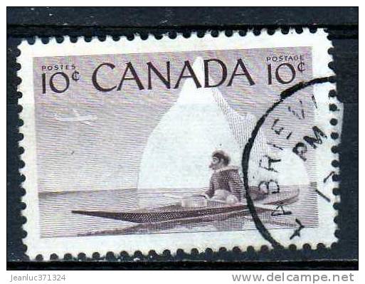 N° 278 O Y&T 1955-1956 Chasseur Esquimau En Kayak - Oblitérés