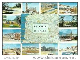 Côte D'Opale - Carte - Vues Diverses - Nord-Pas-de-Calais