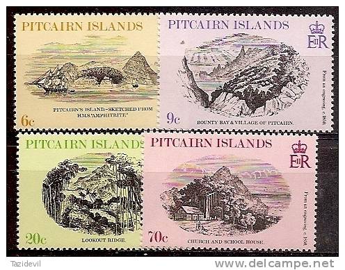 PITCAIRN ISLANDS - MNH ** 1979 Engravings. Scott 184-7 - Islas De Pitcairn