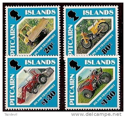 PITCAIRN ISLANDS - MNH ** 1991 Island Vehicles. Scott 354-7 - Pitcairn