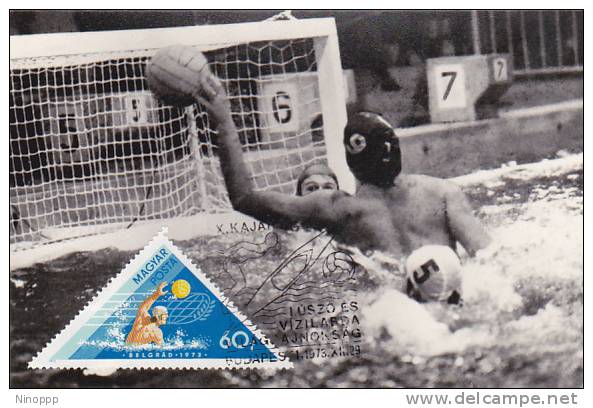 Hungary 1973 Sports  Waterpolo Maximum Card - Water-Polo