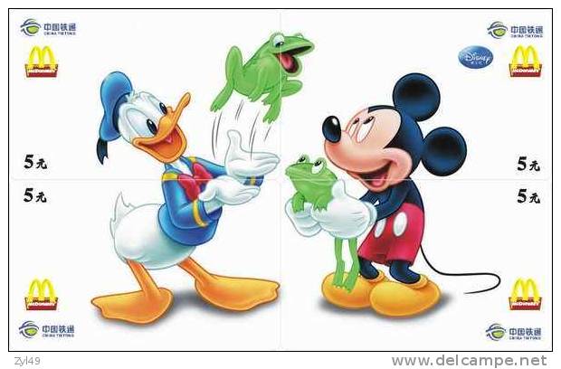 M01320 China phone cards Mcdonald's Disney puzzle 40pcs