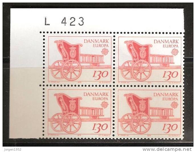 DENMARK BLOCK OF 4**  FROM YEAR 1979   L 423 - Unused Stamps