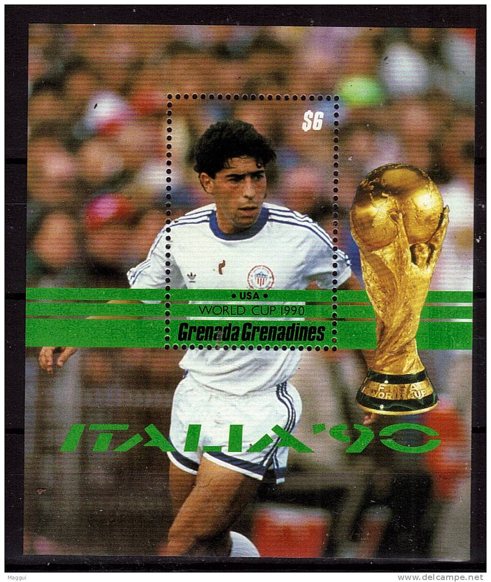 GRENADINES   BF  198 * *  ( USA ) ( Cote 7e ) Cup  1990  Football Soccer Fussball - 1990 – Italien