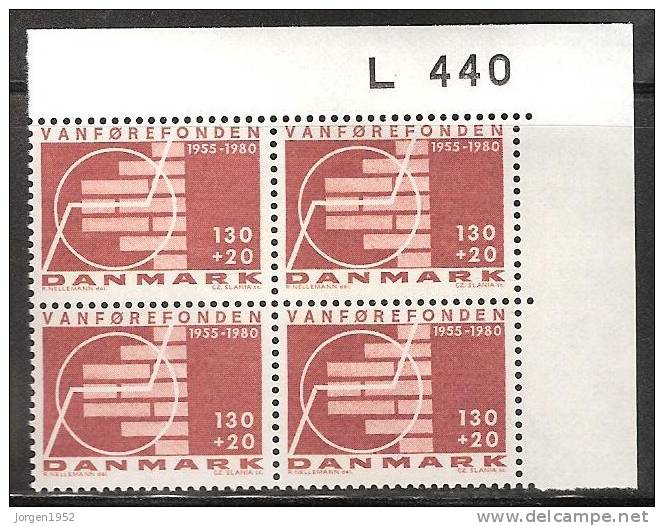 DENMARK BLOCK OF 4**  FROM YEAR 1980   L 440 - Ongebruikt