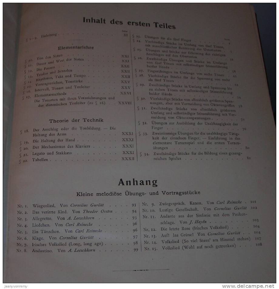 Grosse Théoretisch-Praktische Klavièreschule. Dr S. Lebert Und Dr. L. Stark. 1903. - Music