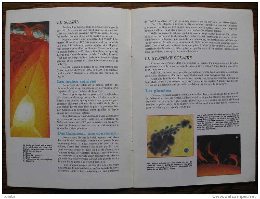 LE CIEL : LE SOLEIL, LE SYSTEME SOLAIRE - COLLECTION UNIVERS - O.D.E.G.E. 1967 - Astronomía