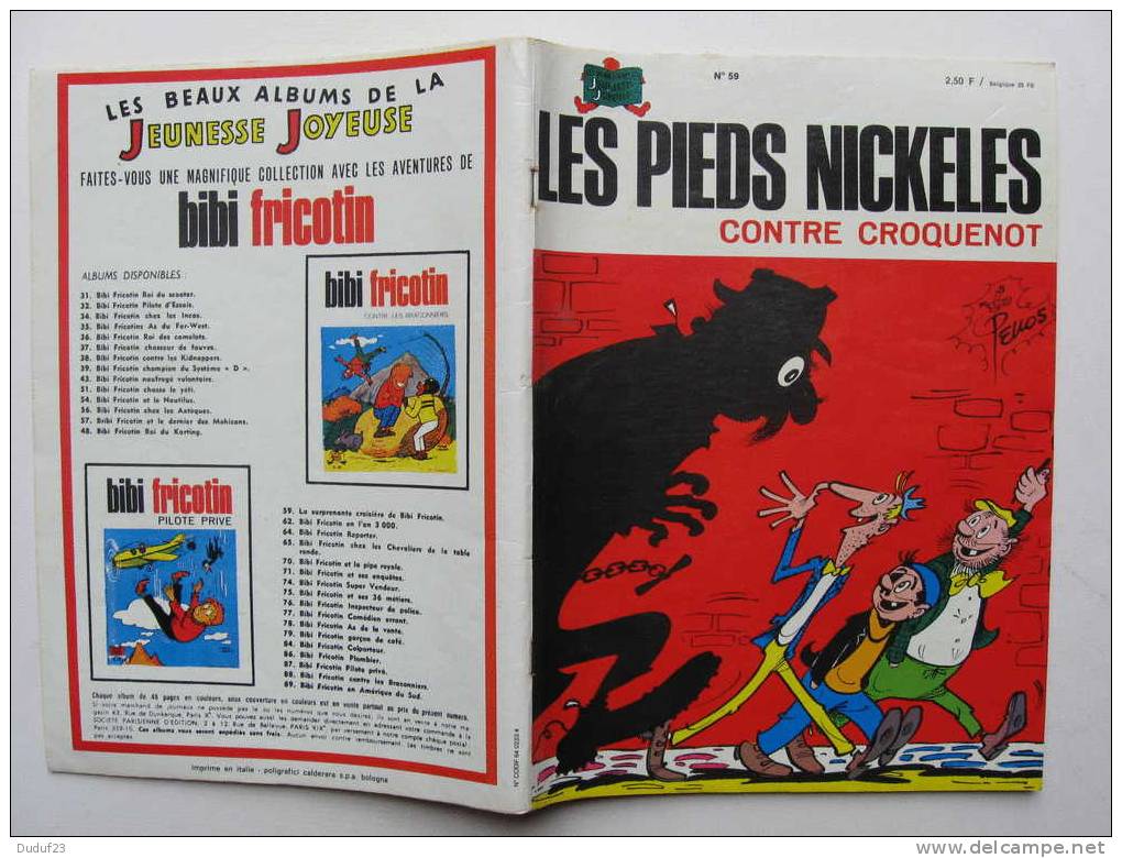 LES PIEDS NICKELES CONTRE CROQUENOT N° 59  - VEISSID - PELLOS - Ed SPE 1974 - Pieds Nickelés, Les