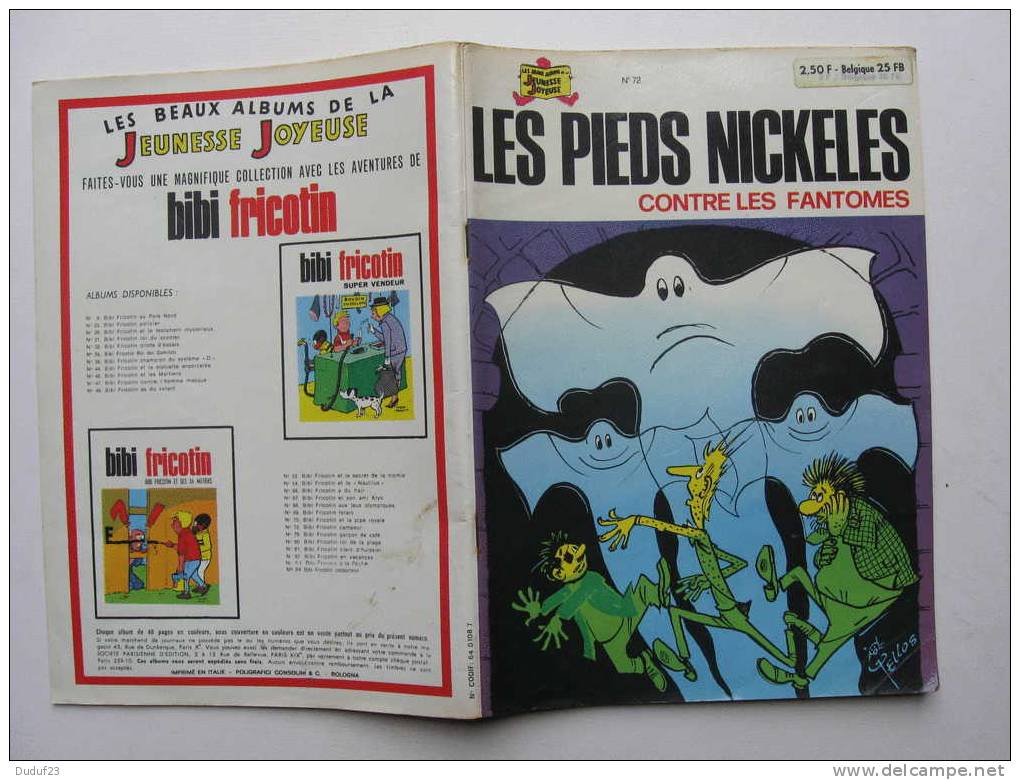 LES PIEDS NICKELES CONTRE LES FANTOMES N° 72  - DUC - PELLOS - Ed SPE EO 1972 - Pieds Nickelés, Les