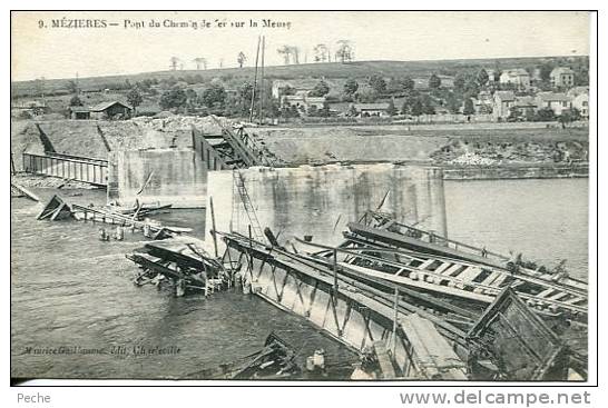 N°12303 -cpa Mézieres -pont Du Chemin De Fer Sur La Meuse- - Ouvrages D'Art