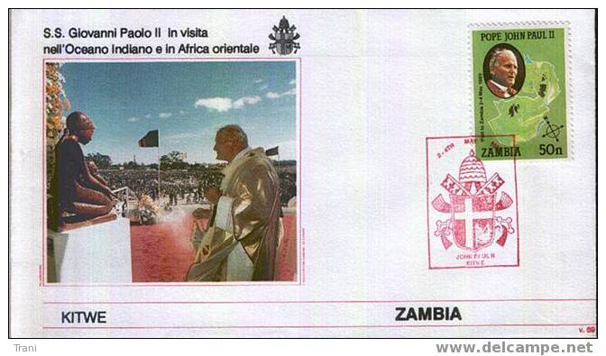 1989 - IL PAPA NELLO ZAMBIA - Zambia (1965-...)
