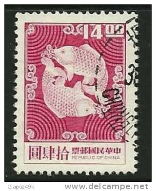 ● TAIWAN FORMOSA - 1976 - PESCI  - N. 1058  Usato - Cat. ? €  - Lotto 11 - Usati