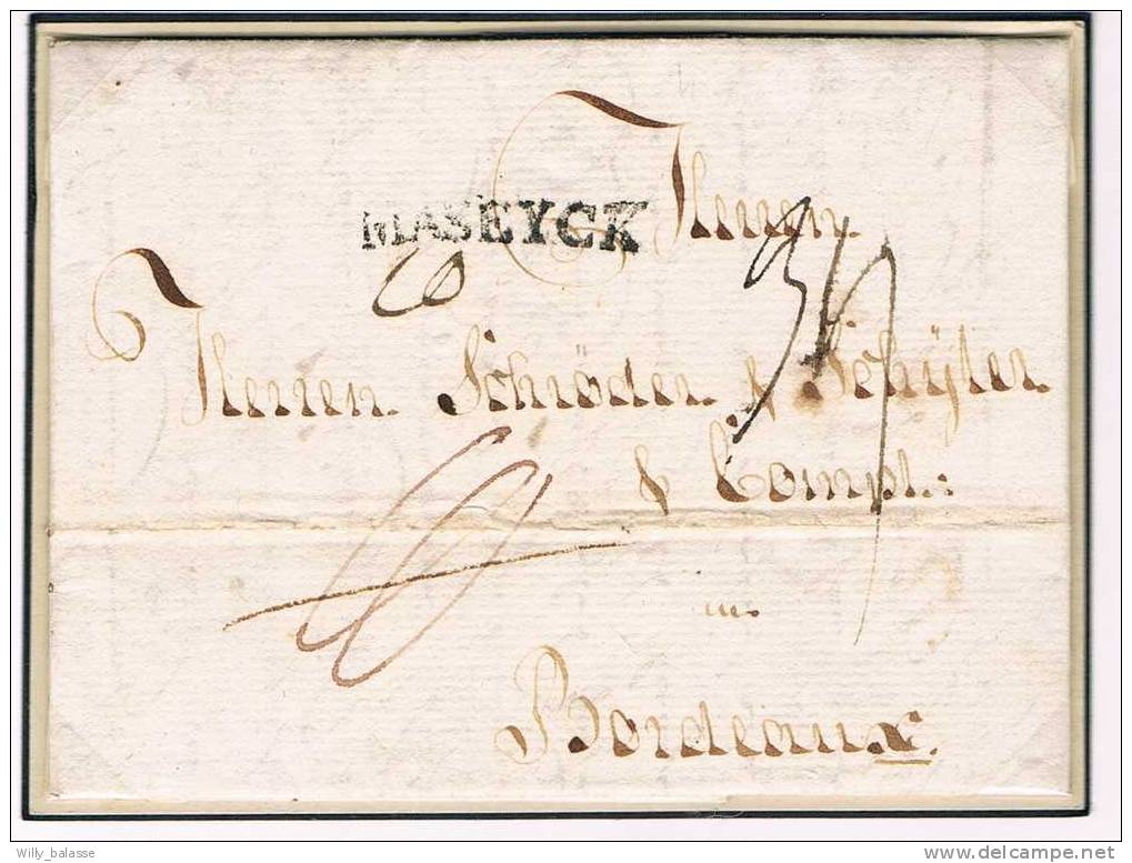 Belgique Lettre 1787 Lettre Datée De Magdeburg ( Allemagne ) Pour Bordeaux Avec Marque De Passage "MASEYCK" - Sonstige & Ohne Zuordnung