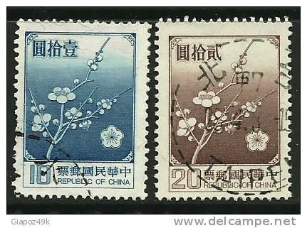 ● TAIWAN FORMOSA - 1979 - FIORI - N. 1237 / 38  Usati - Cat. ? €  - Lotto 13 - Usati