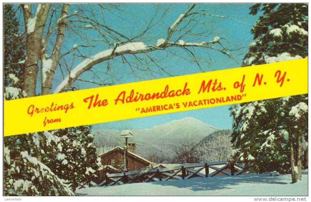 USA – United States –  Greetings From The Adirondack Mts. Of New-York, America´s Vacationland 1971 Used Postcard [P3230] - Adirondack