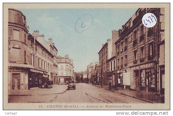 CPA  - 78 - CHATOU - Avenue Du Mal Foch - Chatou