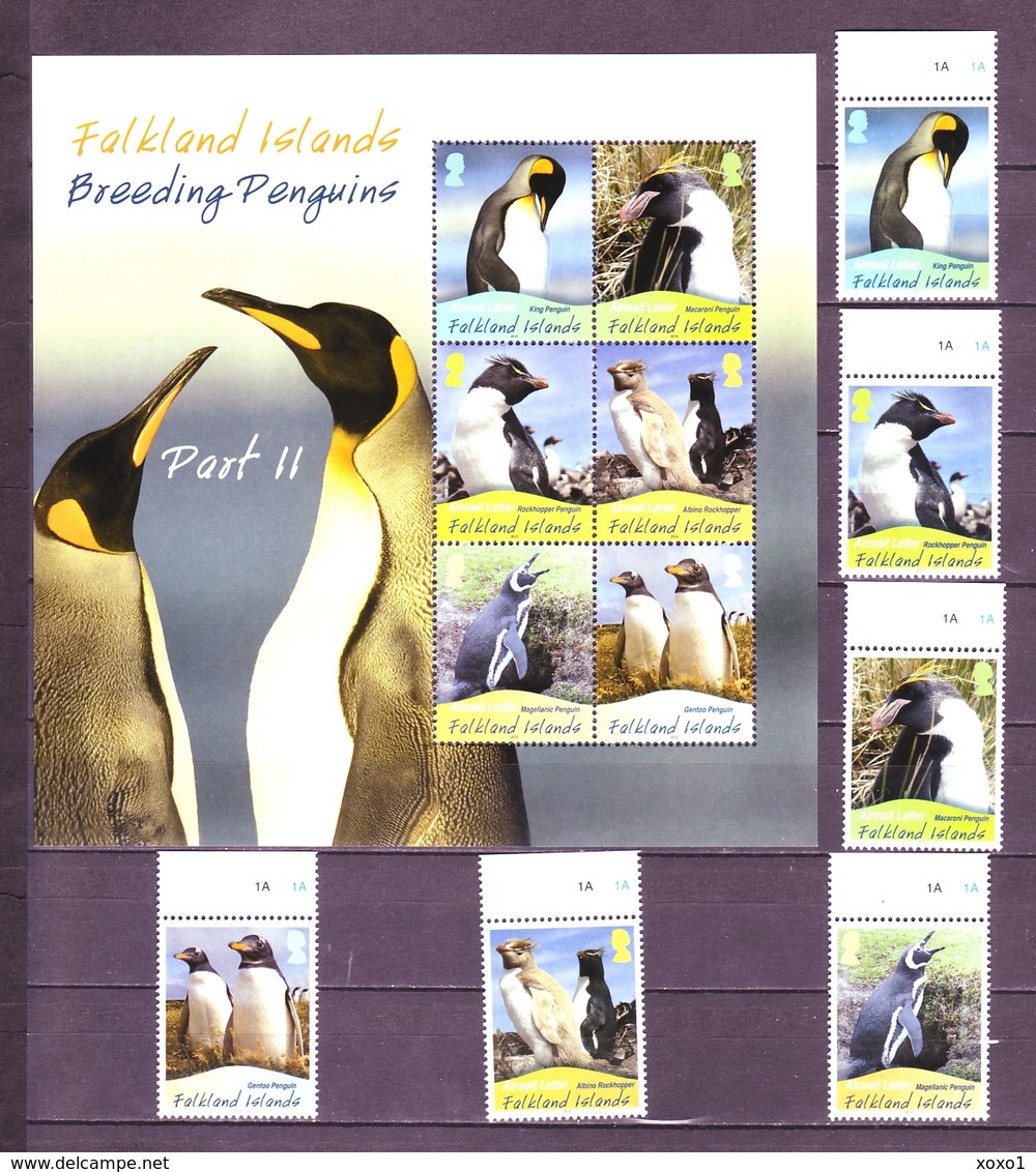 Falkland Islands 2010 MiNr. 1118 - 1129 (Block 43) Falklandinseln Birds Pinguins 12v MNH** 29,00 € - Pinguïns & Vetganzen