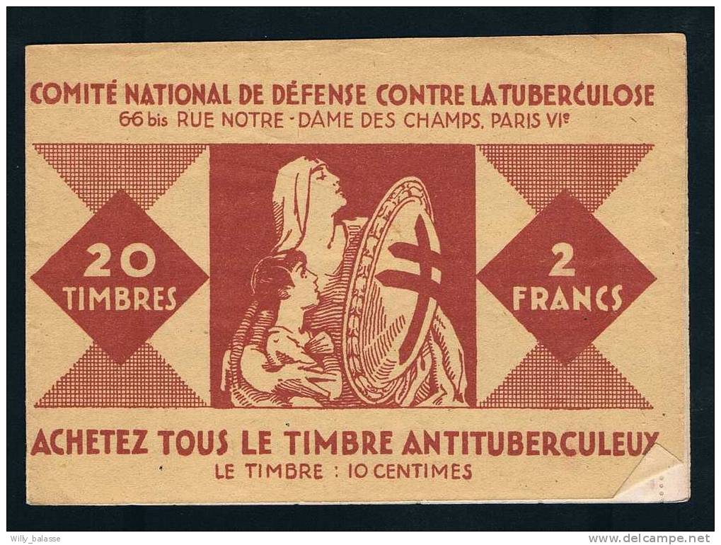 France Carnet + - 1930 Carnet Avec Vignette "antituberculeux" - Autres & Non Classés