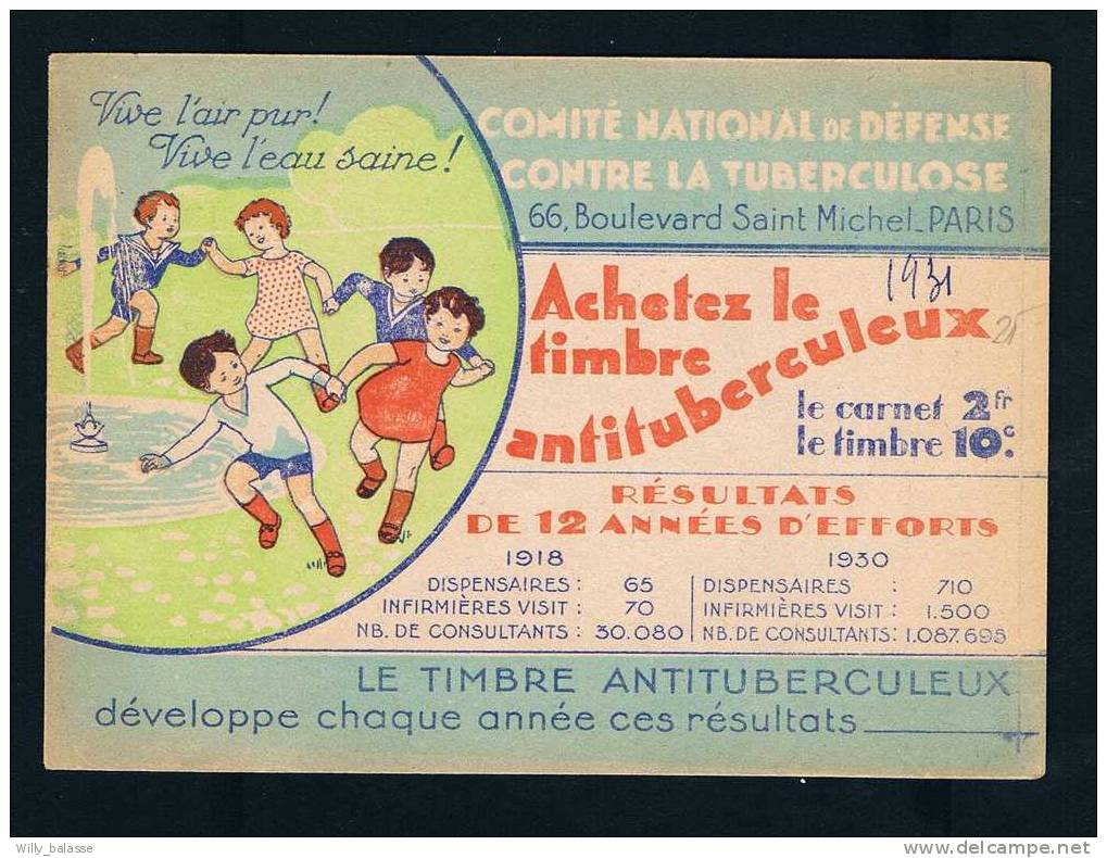 France Carnet + - 1930 Carnet Avec Vignette "antituberculeux" - Sonstige & Ohne Zuordnung