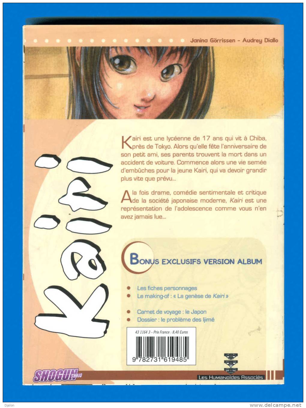 KAIRI - TOME 1. - SHOGUN - Les Humanoïdes Associés. (Neuf.) - Mangas Version Française