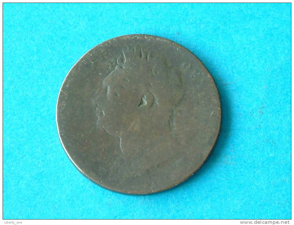 1822 - FARTHING / KM 677 ( For Grade, Please See Photo ) ! - B. 1 Farthing