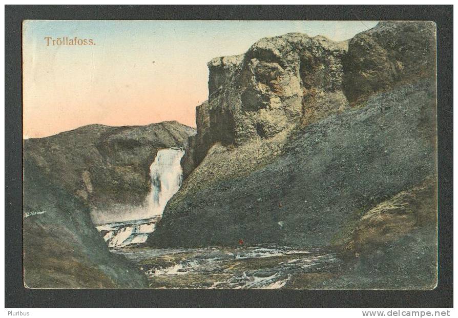 ICELAND, TRÖLLAFOSS, USED 1918 - Islanda