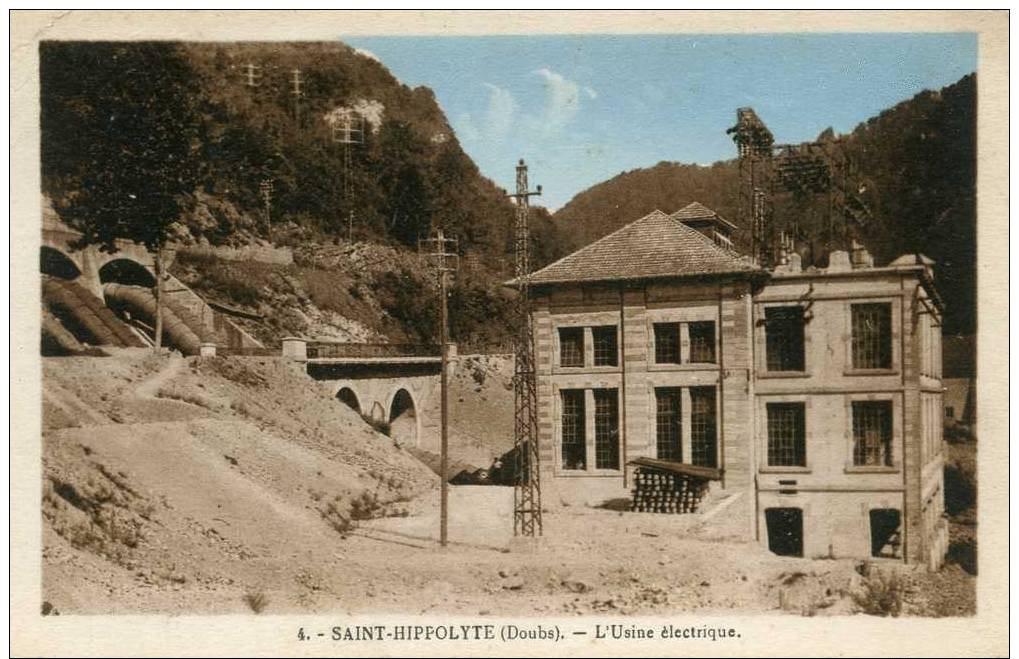 SAINT-HIPPOLYTE   (doubs) L'usine électrique - Saint Hippolyte