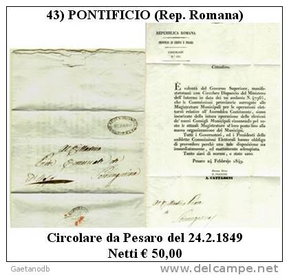 Pontificio 0043 - 1. ...-1850 Prefilatelia