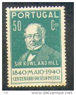 Portugal  603 ** (Rowland Hill) - Rowland Hill