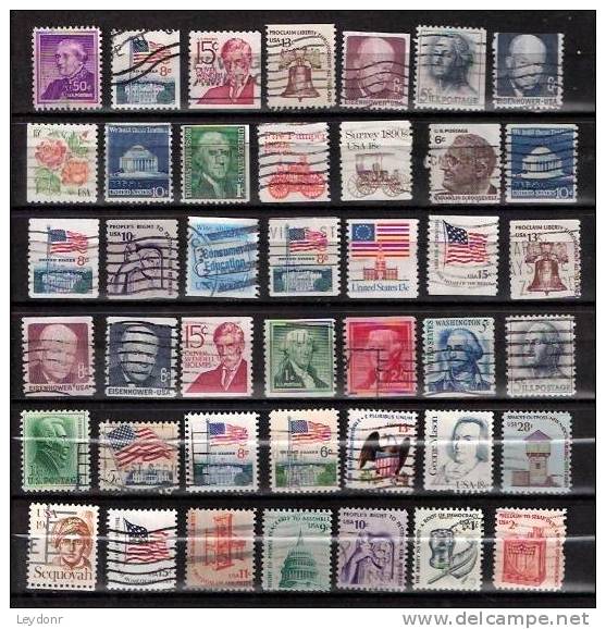 Small Lot Of United States Stamps - USED - Collections