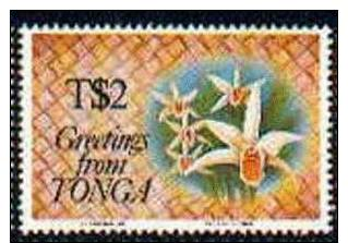TONGA 1992 ORCHIDS 1V (MNH**) - Orchideen