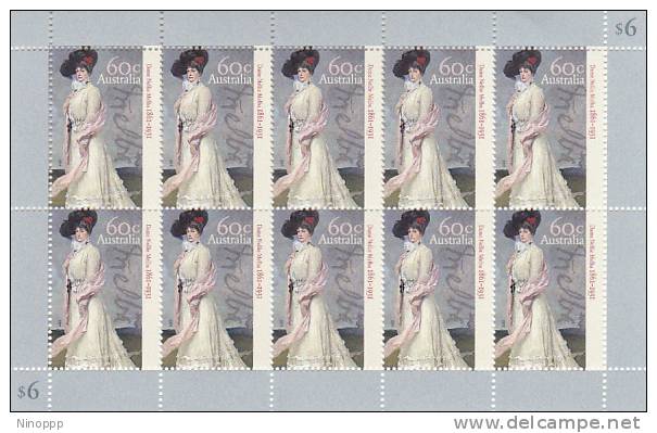 Australia 2011 Dame Nellie Melba Sheetlet MNH - Sheets, Plate Blocks &  Multiples