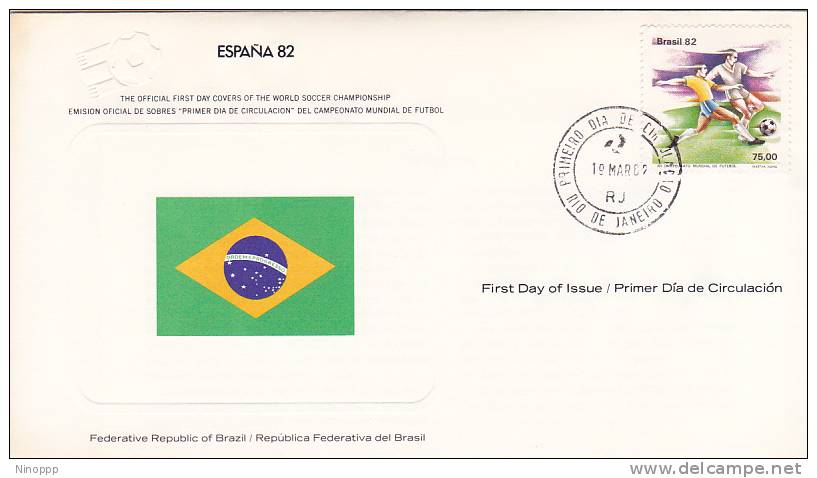 Brazil 1982 Spain World Cup Souvenir Cover - Other & Unclassified