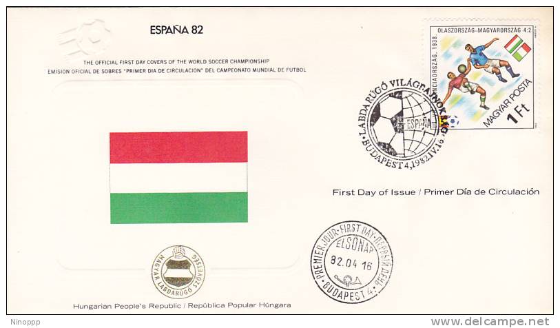 Hungary 1982 Spain World Cup Souvenir Cover - Other & Unclassified