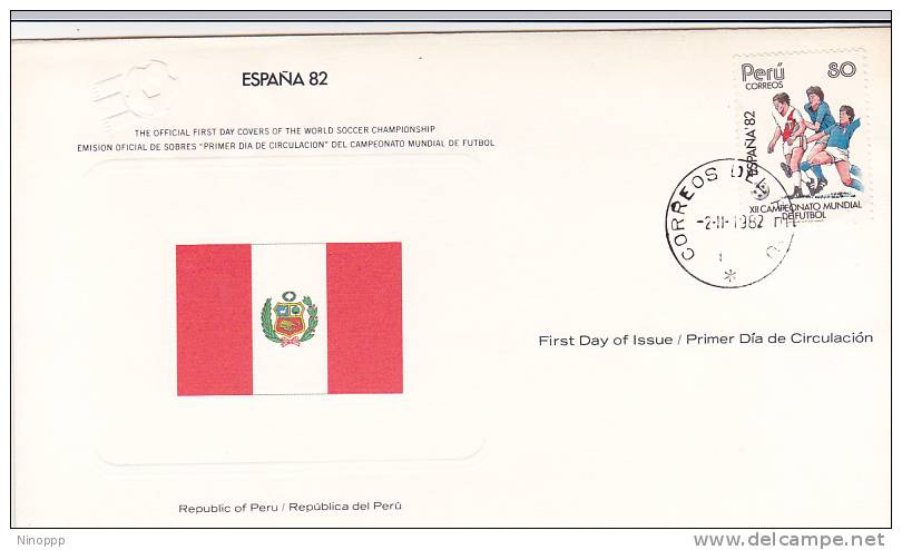 Peru 1982 Spain World Cup Souvenir Cover - Other & Unclassified