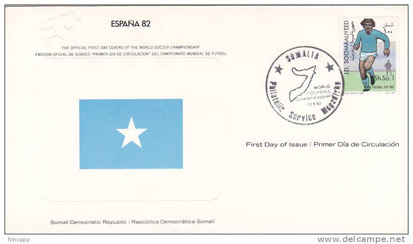 Somalia 1982 Spain World Cup Souvenir Cover - Other & Unclassified