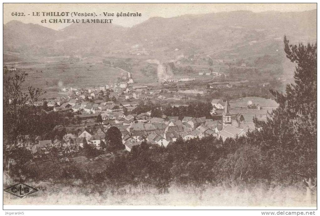 CPSM LE THILLOT (Vosges) - Vue Générale Et Château Lambert - Le Thillot