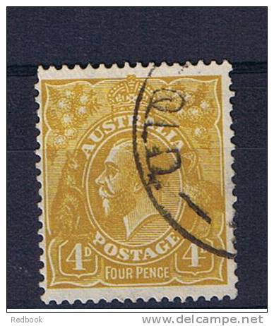 RB 719 - Australia 1933 - SG 129 - 4d Olive Fine Used - Oblitérés
