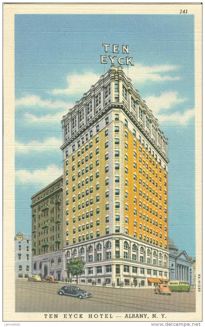 USA – United States – Ten Eyck Hotel, Albany N.Y. 1940s Used Postcard [P3324] - Albany