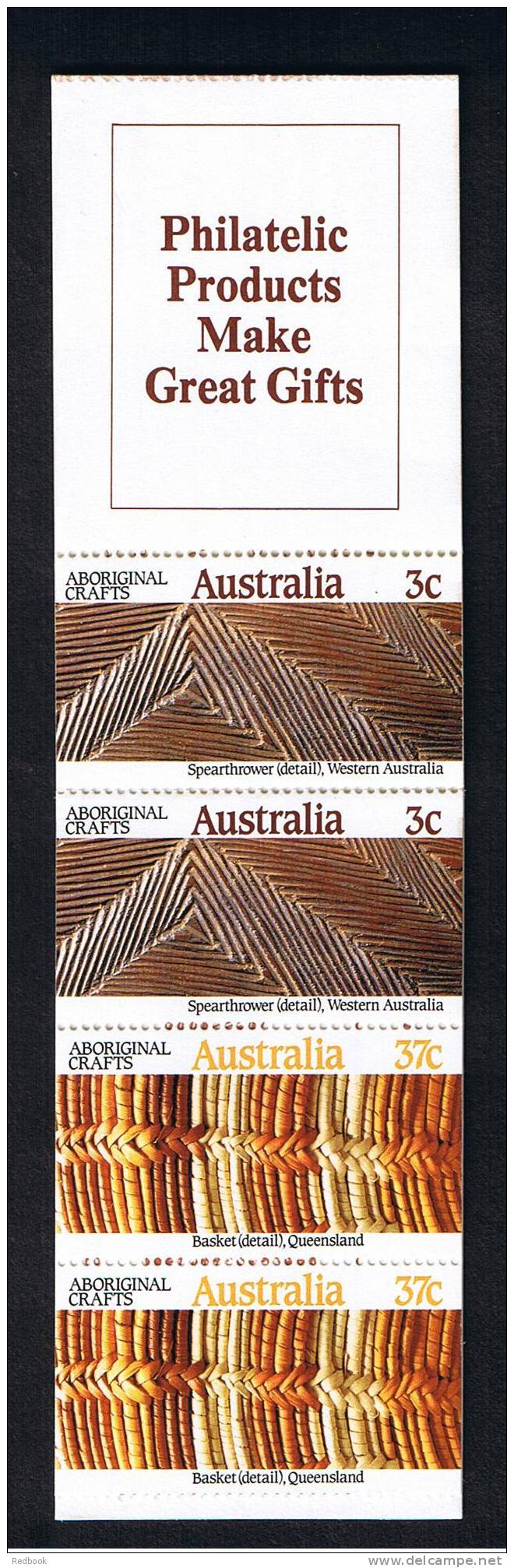 RB 719 - Australia 80c Stamp Booklet Abroginal Arts - Ethnic Theme - Stamps Catalogued &pound;4.40 - Carnets