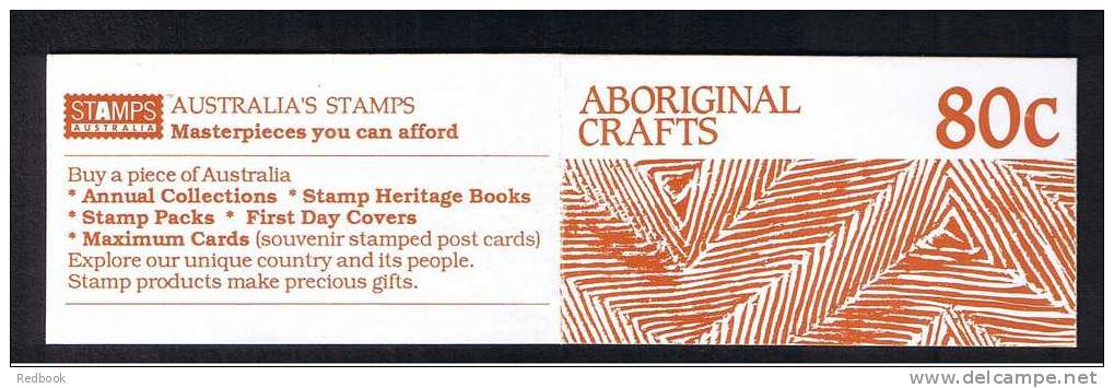 RB 719 - Australia 80c Stamp Booklet Abroginal Arts - Ethnic Theme - Stamps Catalogued &pound;4.40 - Carnets