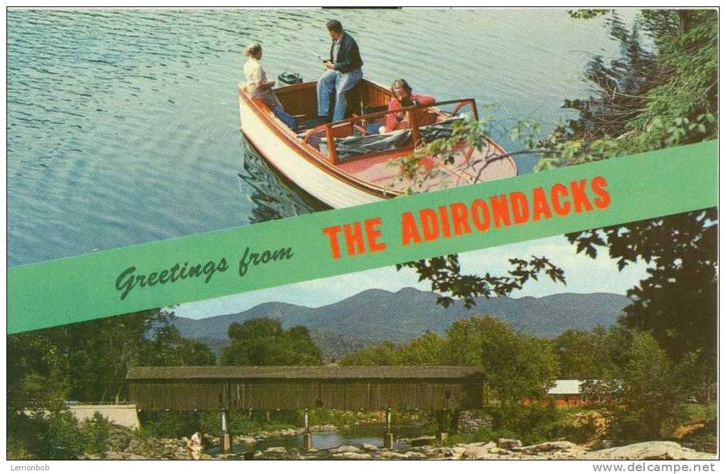 USA – United States – Greetings From The Adirondacks 1960s Unused Postcard [P3333] - Adirondack