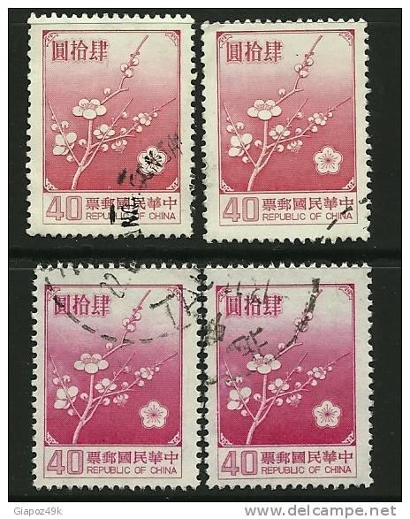 ● TAIWAN FORMOSA - 1985 - FIORI - N. 1552 / A Usati, Serie Completa - Cat. ? €  - Lotto 22 - Gebraucht