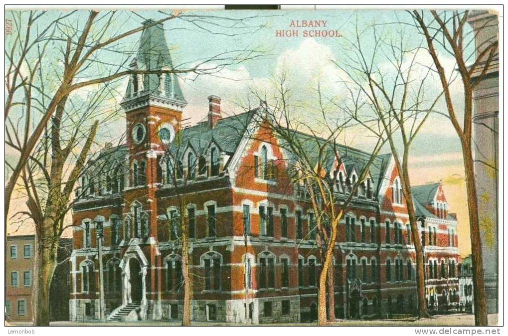 USA – United States –  Albany High School 1909 Used Postcard [P3358] - Albany
