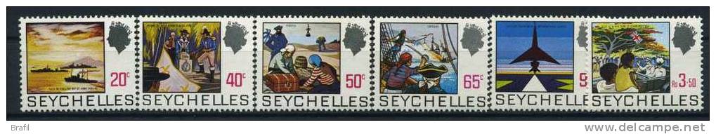 1969 Seychelles, Serie Ordinaria Spezzature , Serie  Nuova (**) - Seychelles (...-1976)