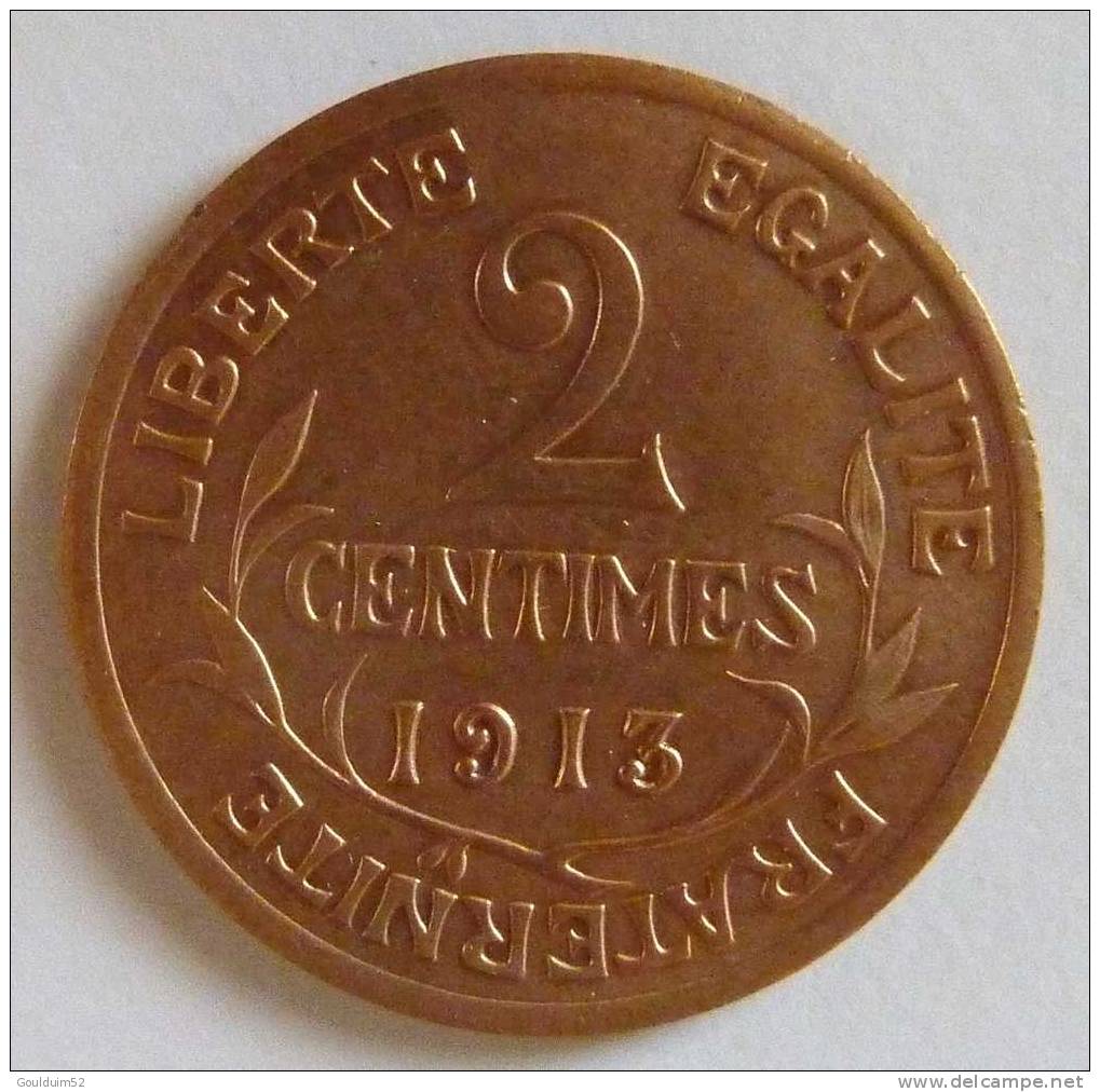 Deux Centimes 1913  Daniel Dupuis - 2 Centimes